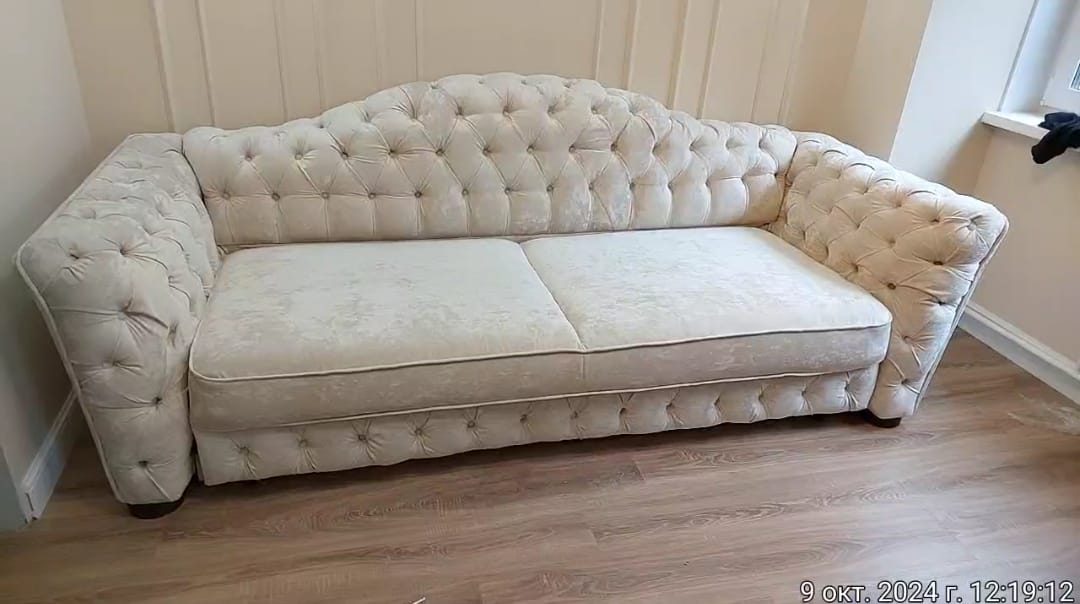 Замена обивки дивана на дому. Камбарка